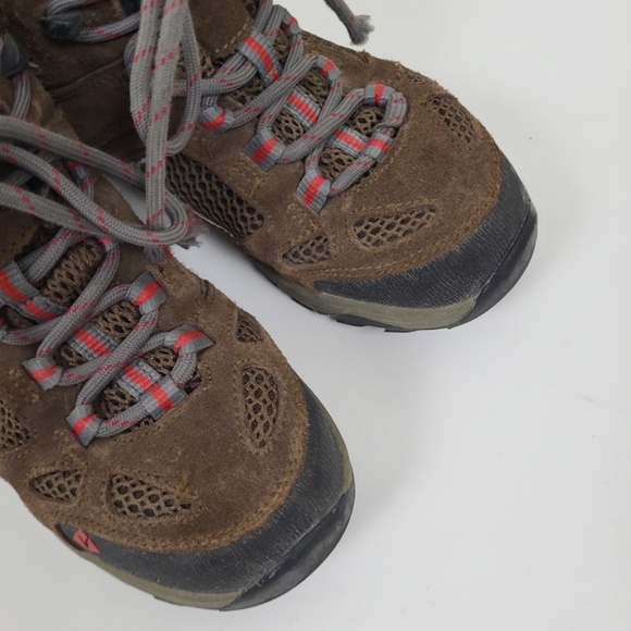 Kids Vasque Boots hiking lace-up lacing tall insulated rubber soles tread - Picture 6 of 13